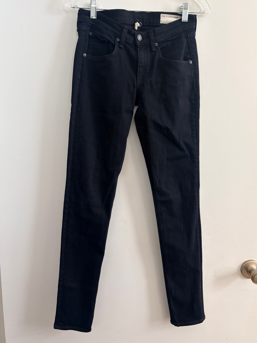 rag & bone Black Skinny Jeans like new size 25